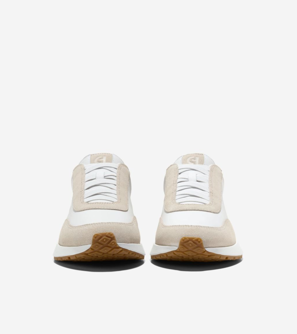Γυναικεία GrandPrø Luxe Mile Slip-On Sneakers White Leather-Ancient Scroll Suede-Fondue Fudge (W37844B) - Cole Haan