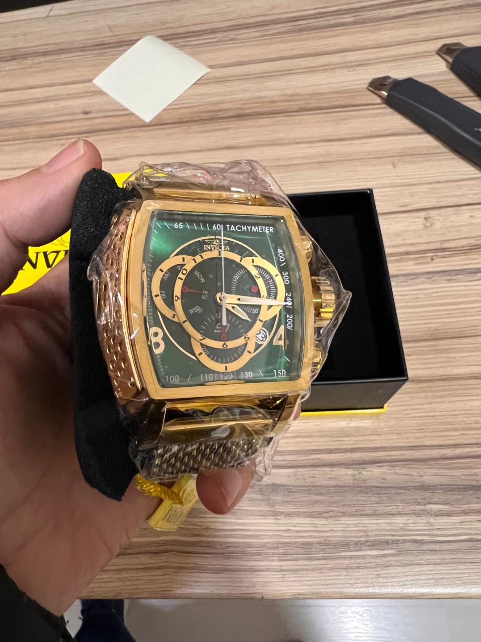 Ρολόι Invicta S1 Rally Chronograph Quartz Green Dial 46015 - Ανδρικό 48mm διάμετρος κάσας