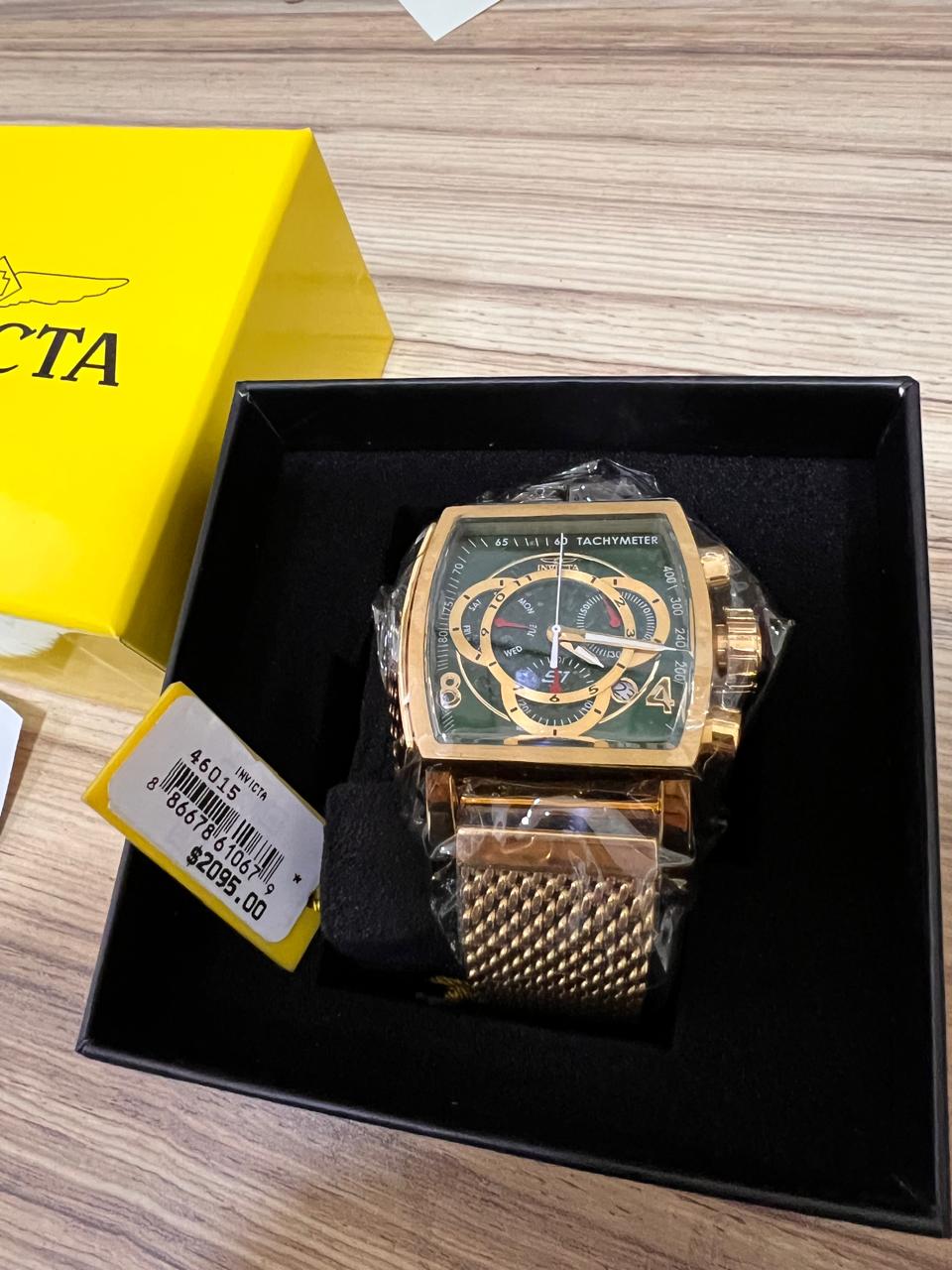 Ρολόι Invicta S1 Rally Chronograph Quartz Green Dial 46015 - Ανδρικό 48mm διάμετρος κάσας