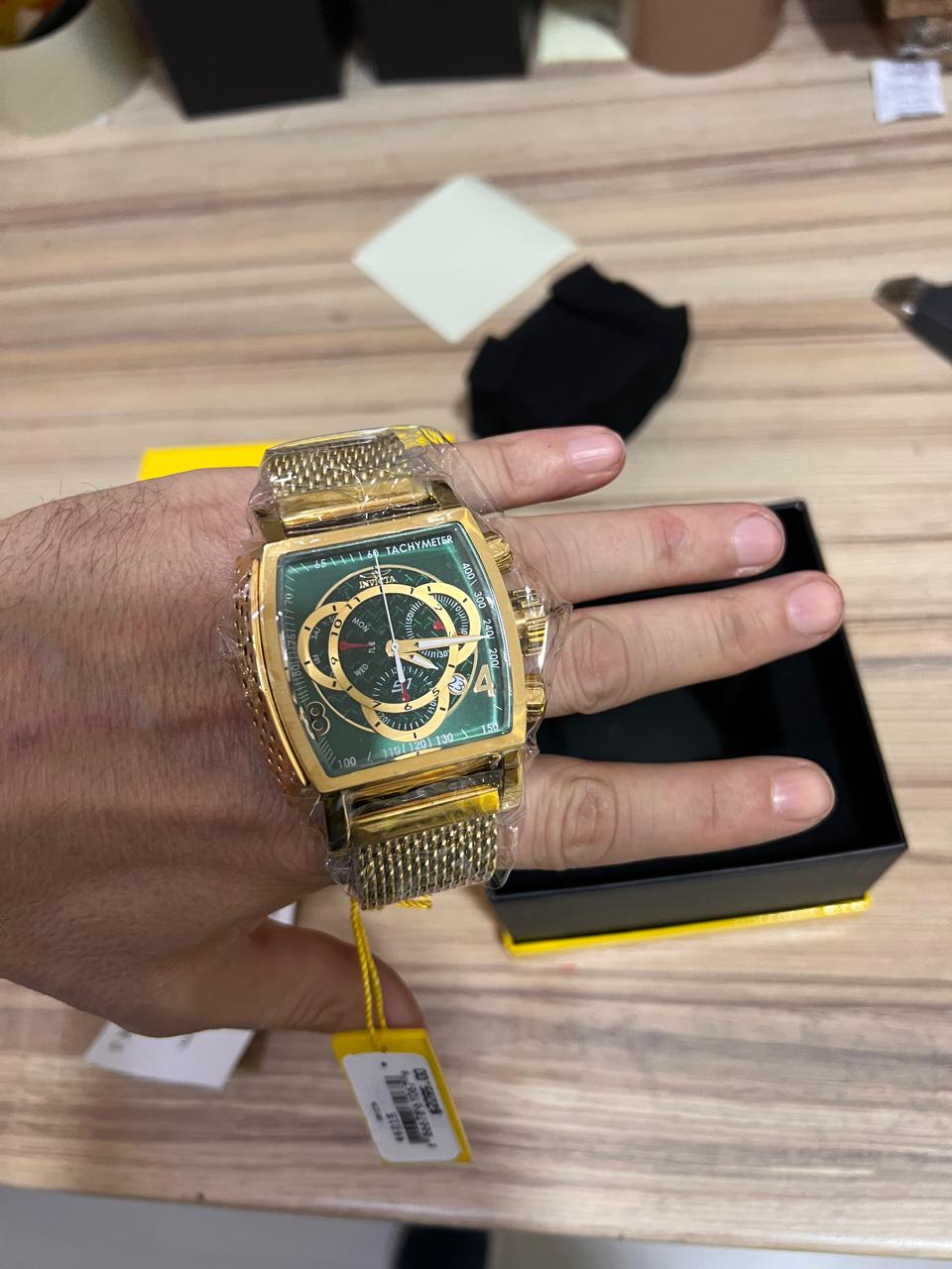 Ρολόι Invicta S1 Rally Chronograph Quartz Green Dial 46015 - Ανδρικό 48mm διάμετρος κάσας