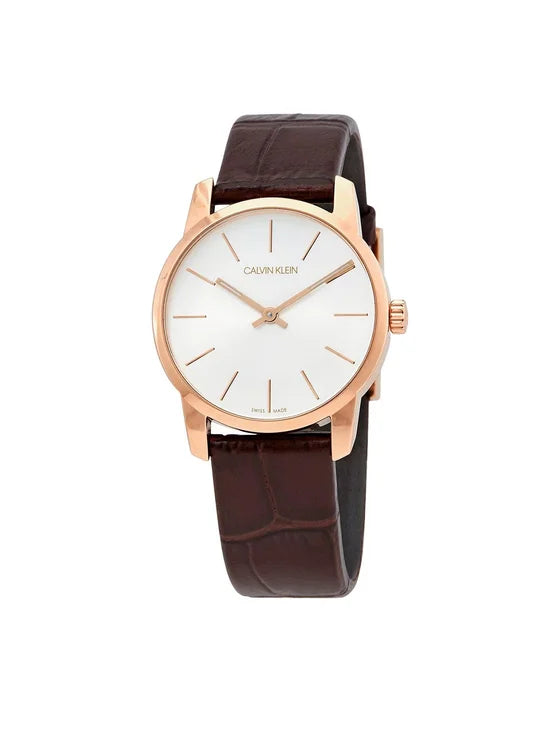 Ρολόι City K2G23620 Καφέ CALVIN KLEIN- Γυναικείο
