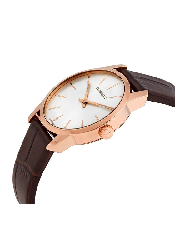 Ρολόι City K2G23620 Καφέ CALVIN KLEIN- Γυναικείο