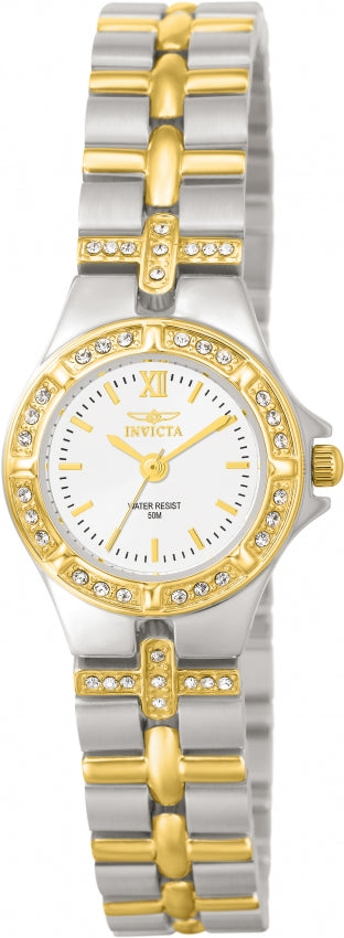 Ρολόι Invicta Wildflower White Dial Two-tone 0133 Quartz - Γυναικείο