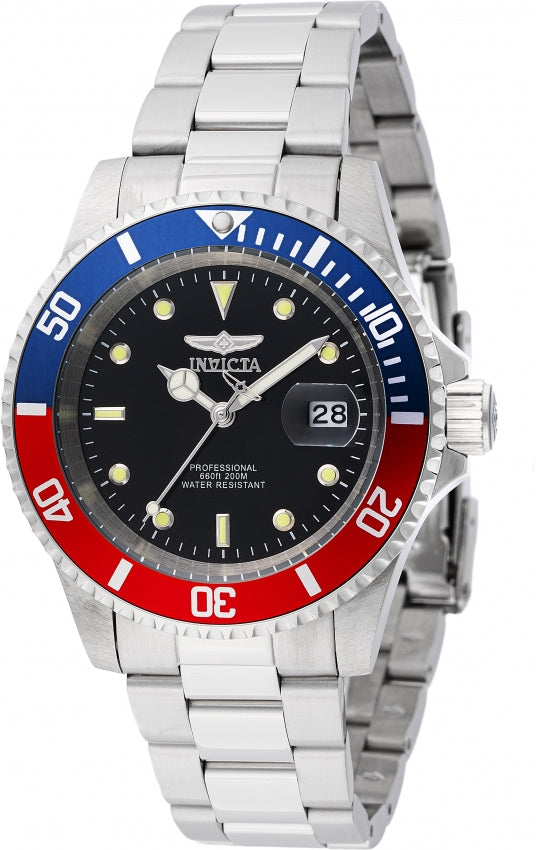 Ρολόι Invicta Pro Diver Quartz Black Dial Peosi Bezel 47354 - Ανδρικό