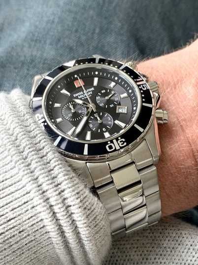 Ρολόι Swiss Alpine Military Nautilus Chrono SAM7040.9137 Quartz - Ανδρικό 	46mm