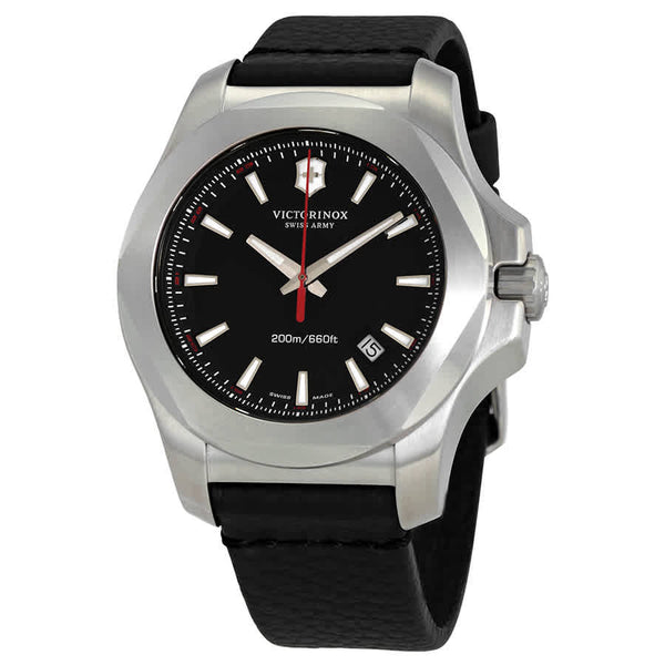 Ρολόι Victorinox I.N.O.X. Black Dial Black Leather 241737.1 Quartz - Ανδρικό