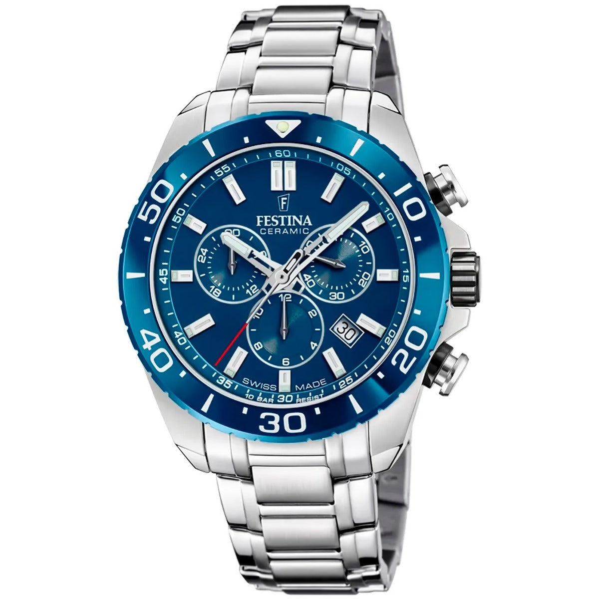 Ρολόι Festina Swiss Made Ceramic Chrono F20042/2 Quartz - Ανδρικό
