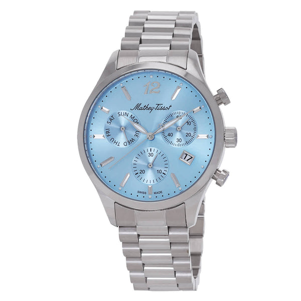 Ρολόι Mathey-Tissot Urban Chrono Chronograph Blue Dial H411CHASKY Quartz - Ανδρικό