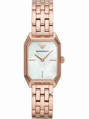 Emporio Armani AR11147 Γυναικείο Ρολόι 24mm Μπαταρίας με Ροζ Χρυσό Μπρασελέ