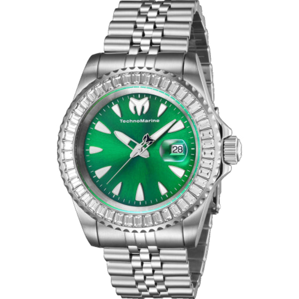 Ρολόι Technomarine Manta Sea Crystal Green Dial TM-222059 Quartz - Ανδρικό