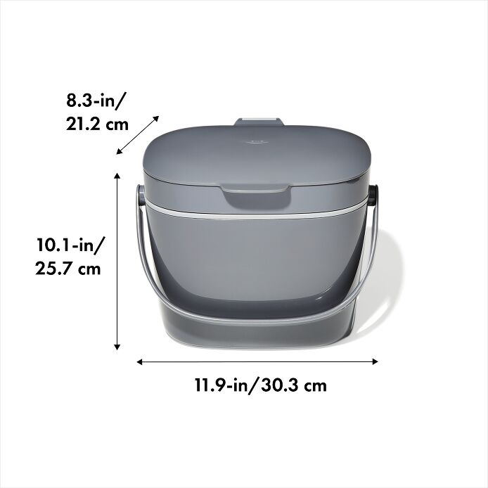 OXO Κάδος Κομποστοποίησης Easy-Clean 6.6L Charcoal (13294600)