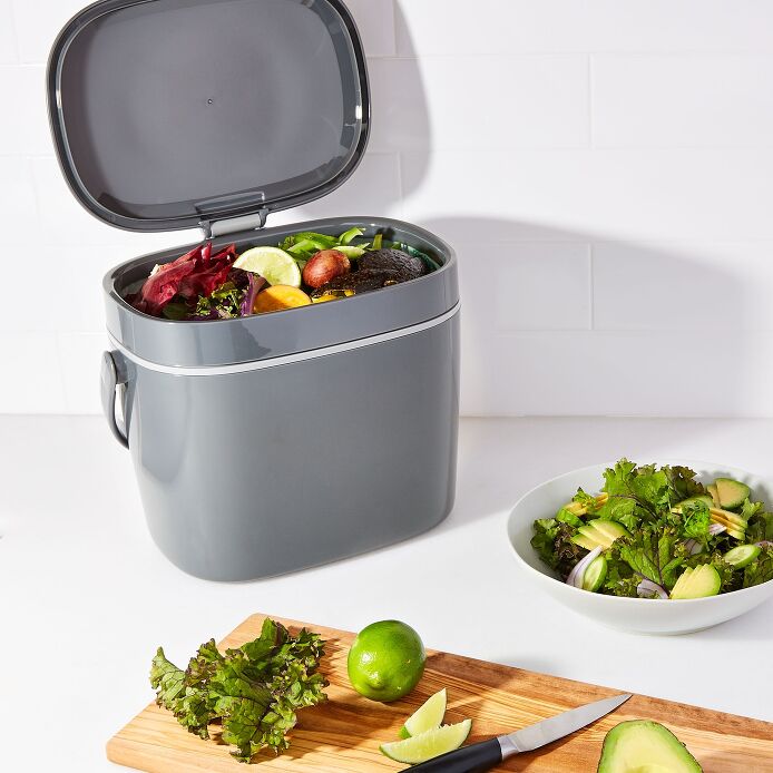 OXO Κάδος Κομποστοποίησης Easy-Clean 6.6L Charcoal (13294600)