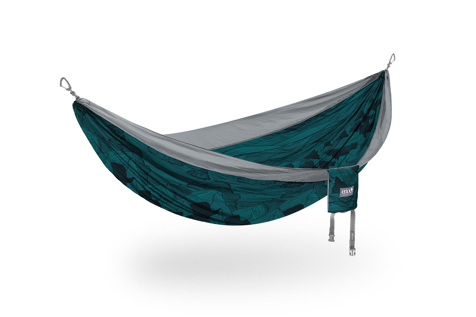 Αιώρα ENO DoubleNest Hammock Print Mountains to Sea | Grey