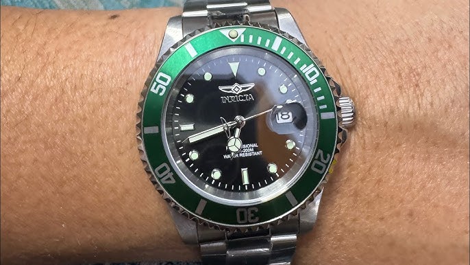 Ρολόι Invicta Pro Diver Date Quartz Black Dial Green Bezel 47353 - Ανδρικό