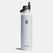 Hydro Flask Θερμός Standard Mouth με Flex Straw Cap 621 ml - Λευκό (S21FS110)