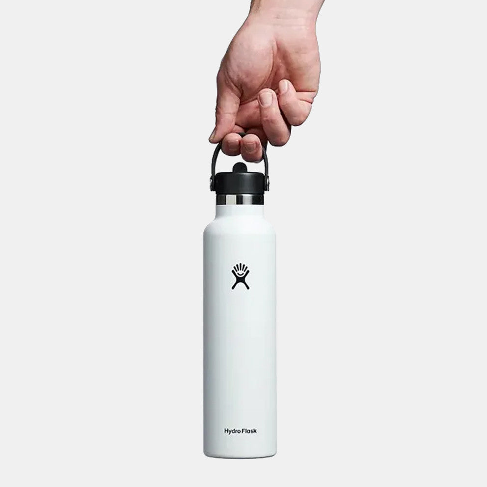 Hydro Flask Θερμός Standard Mouth με Flex Straw Cap 621 ml - Λευκό (S21FS110)
