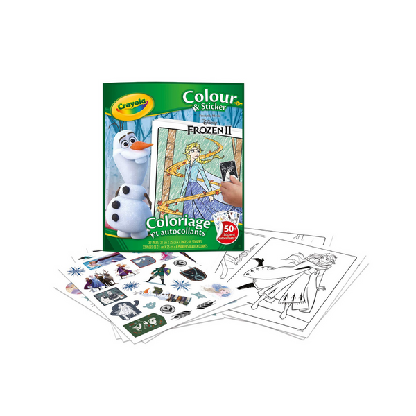 CRAYOLA VCOLOR & STICKER, DISNEY FROZEN