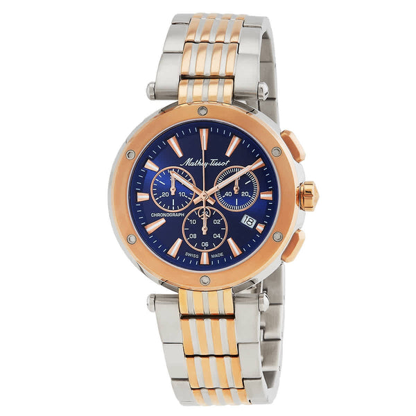 Ρολόι Mathey-Tissot Neptune Chrono Chronograph Blue Dial H912CHRBU Quartz - Ανδρικό