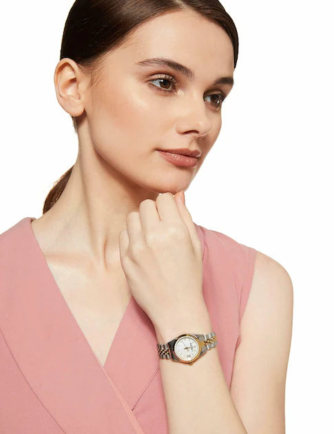 Ρολόι Mathey-Tissot Mathey II Quartz Crystal Mother of Pearl Dial D710BI - Γυναικείο