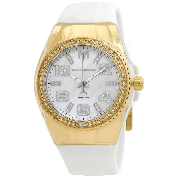 Ρολόι Technomarine Cruise Monogram White Mother of Pearl Dial TM-121256 Quartz - Γυναικείο