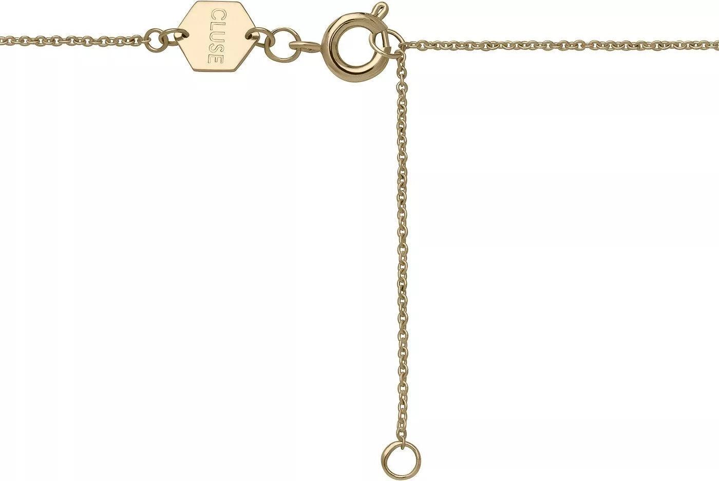 Cluse Idylle Silver Marble Hexagon Necklace CLJ21008 41.5cm
