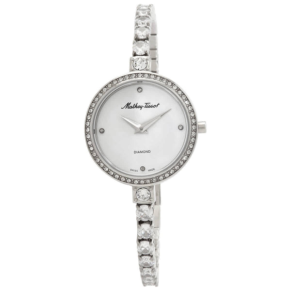 Ρολόι Mathey-Tissot Infinity Diamond Crystal Silver Dial D986SAI Quartz - Γυναικείο