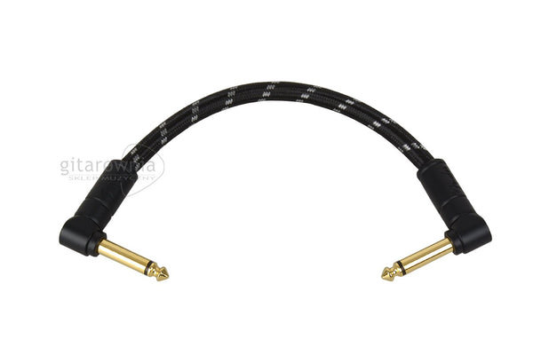 Deluxe Series Instrument Cables (Bowl of 20), Angle/Angle, 6", Black Tweed