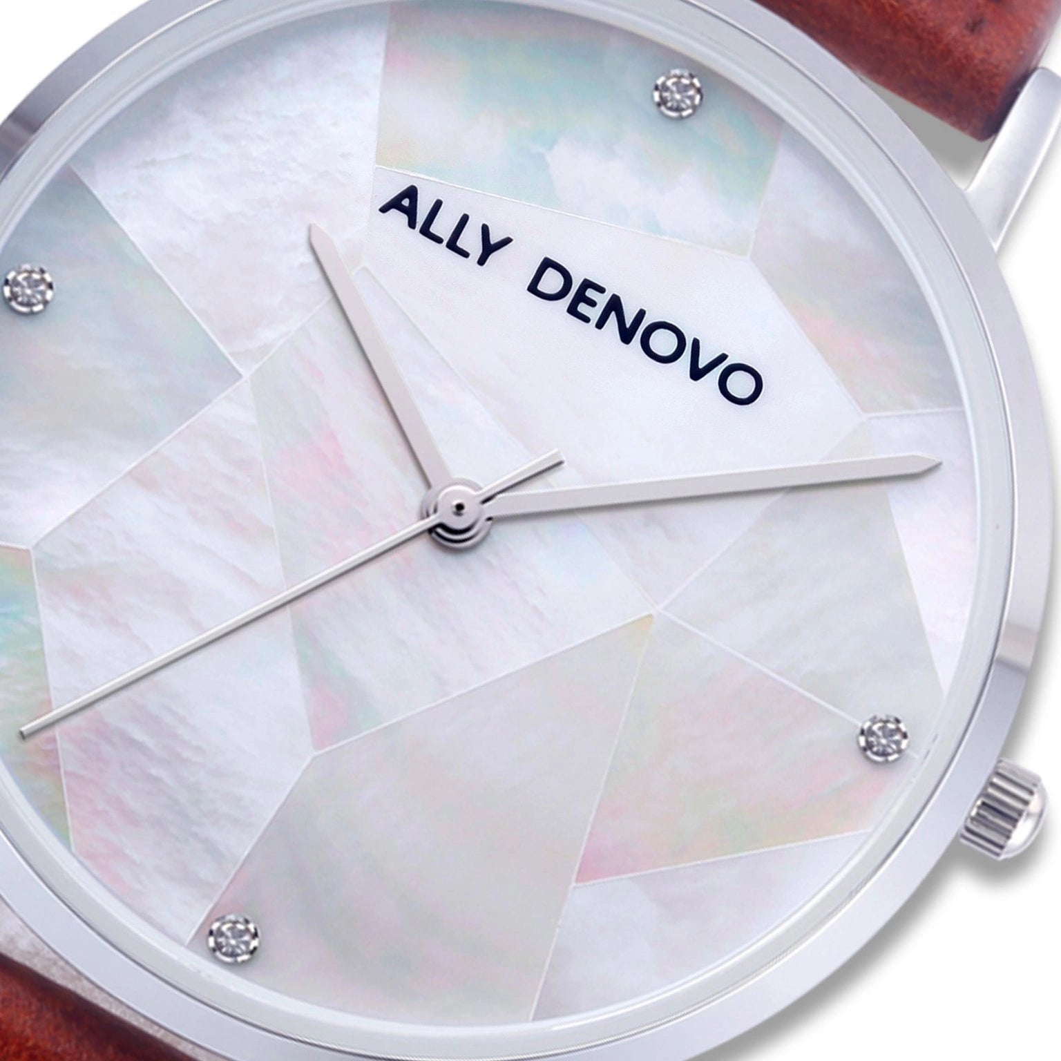 ALLY DENOVO AF5003.1 Gaia Pearl Silver White / Tan  36mm