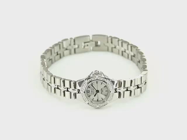 Φόρτωση βίντεο: Ρολόι Invicta Wildflower Silver Dial Stainless Steel 22mm διάμετρος 0135 Quartz - Γυναικείο