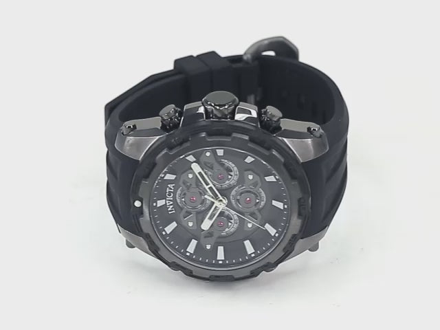 Φόρτωση βίντεο: Invicta Specialty Chronograph Quartz Black Dial Men&#39;s Watch 34219 Case 50mm