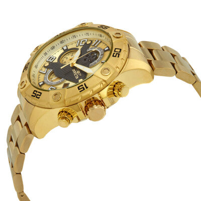 Invicta S1 Rally 26098 Chronograph Gold Plated Ανδρικό Ρολόι 48mm