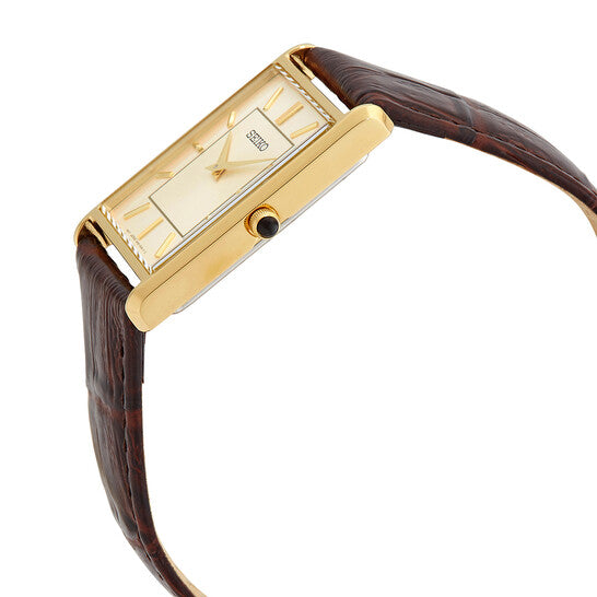 Ρολόι Seiko Essentials Quartz Light Champagne Dial SWR064 - Ανδρικό
