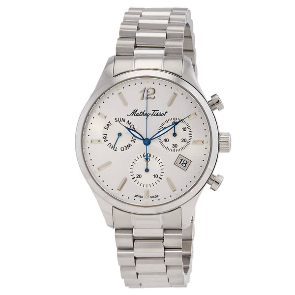 Ρολόι Mathey-Tissot Urban Chrono Chronograph Silver Dial H411CHAS Quartz - Ανδρικό