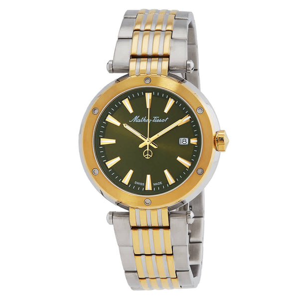 Ρολόι Mathey-Tissot Neptune Green Dial H912BV Quartz - Ανδρικό