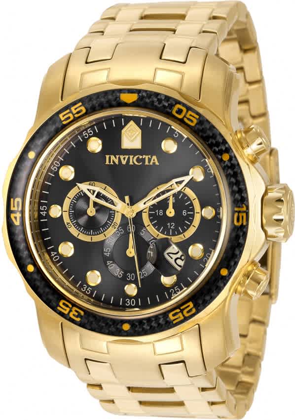 Ρολόι Invicta Pro Diver Chronograph Charcoal Dial 35398 Quartz - Ανδρικό