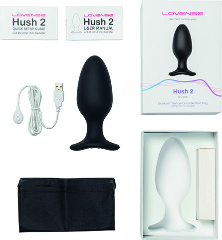 Lovense Hush 2 L Σφήνα Ασύρματη Λειτουργία και Δόνηση 5.7cm (2.25inch)