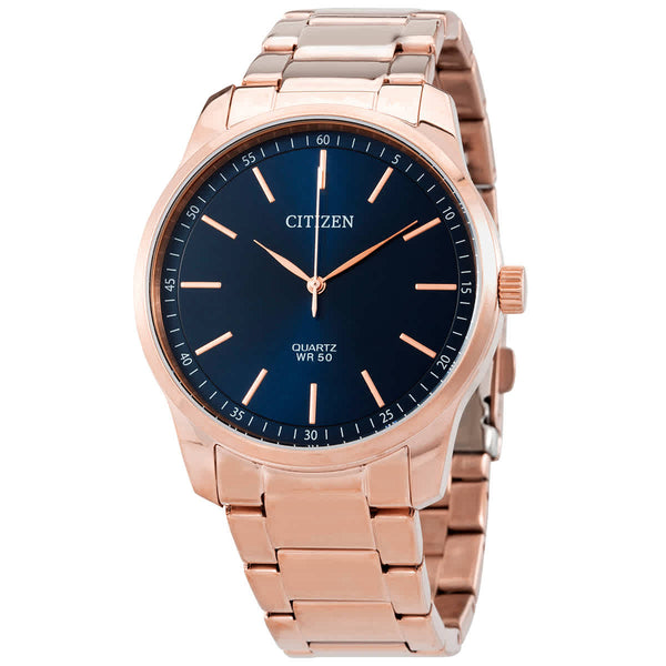 Ρολόι Citizen Blue Dial Rose Gold-tone BH5003-51L Quartz - Ανδρικό