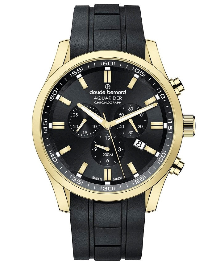 Ρολόι Claude Bernard Aquarider Chrono 10222-37JCA-NID Quartz - Ανδρικό