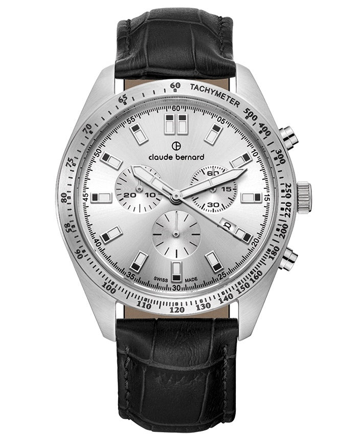 Ρολόι Claude Bernard Classic ST50 Chrono 10247-3C-AIN Quartz - Ανδρικό