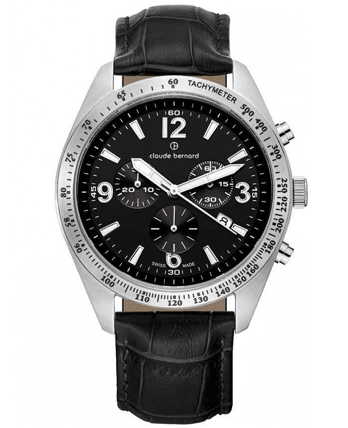 Ρολόι Claude Bernard Classic ST50 Chrono 10247-3C-NB Quartz - Ανδρικό
