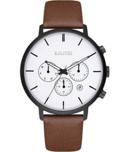 S.Oliver SO-4167-LM Mens Watch Leather Strap