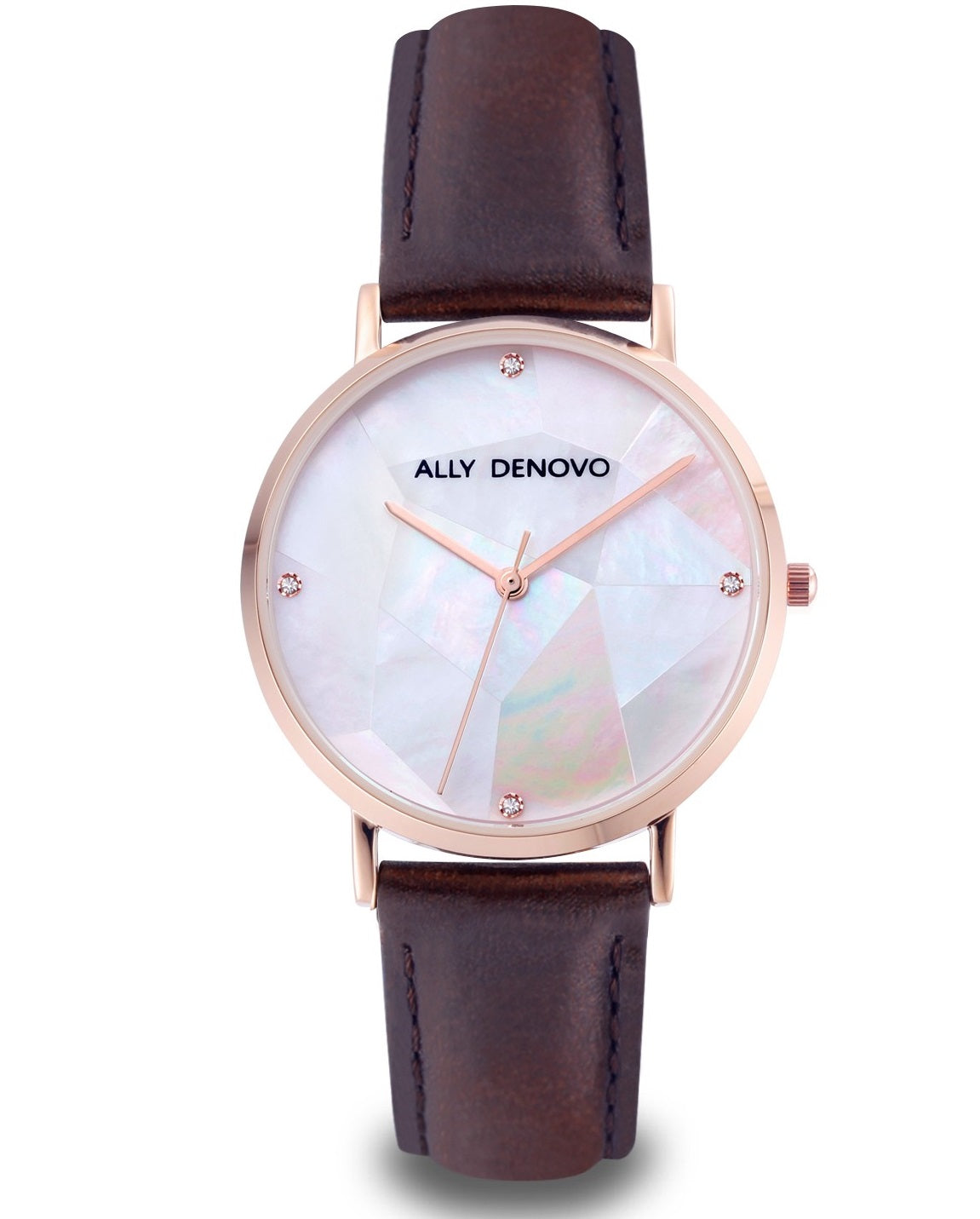 ALLY DENOVO AF5003-2 GAIA PEARL white shell dark brown
