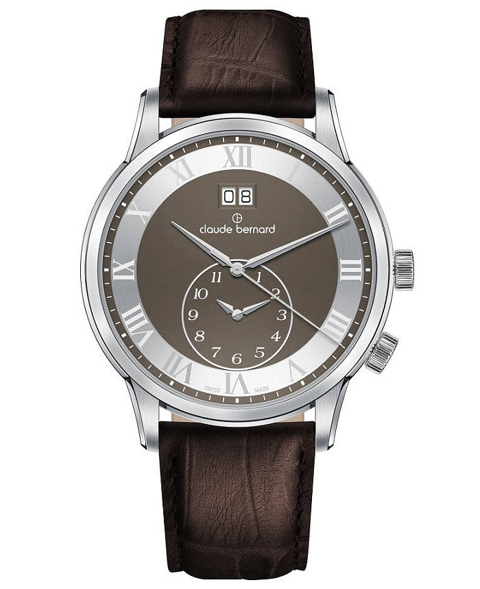 Ρολόι Claude Bernard Classic 2nd Time Zone 62007-3-GRN Quartz - Ανδρικό
