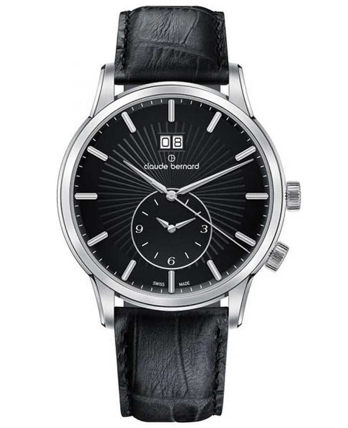 Ρολόι Claude Bernard Classic 2nd Time Zone 62007-3-NIN Quartz - Ανδρικό