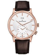 Ρολόι Claude Bernard Classic 2nd Time Zone 62007-37R-AIR Quartz - Ανδρικό