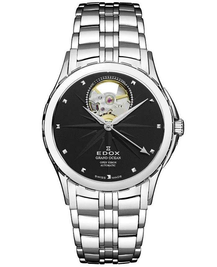 Ρολόι EDOX Grand Ocean Open Heart 85013-3-NIN Automatic - Γυναικείο