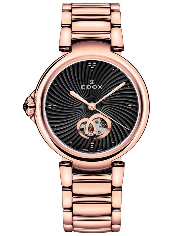 Ρολόι EDOX LaPassion Open Heart 85025-37RM-NIR Automatic - Γυναικείο