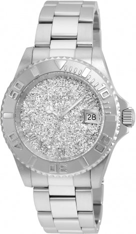 Invicta Angel Silver Glitter Dial  Γυναικείο Ρολόι 40mm  22706