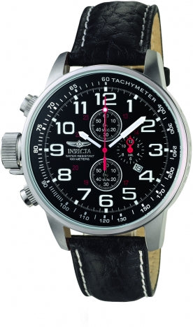 Ρολόι Invicta Lefty Terra Military Chronograph Black Dial 2770 - Ανδρικό για αριστερόχειρες