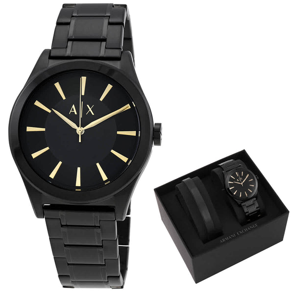 Ρολόι Armani Exchange Active Black Dial Gift Set AX7102 Quartz - Ανδρικό